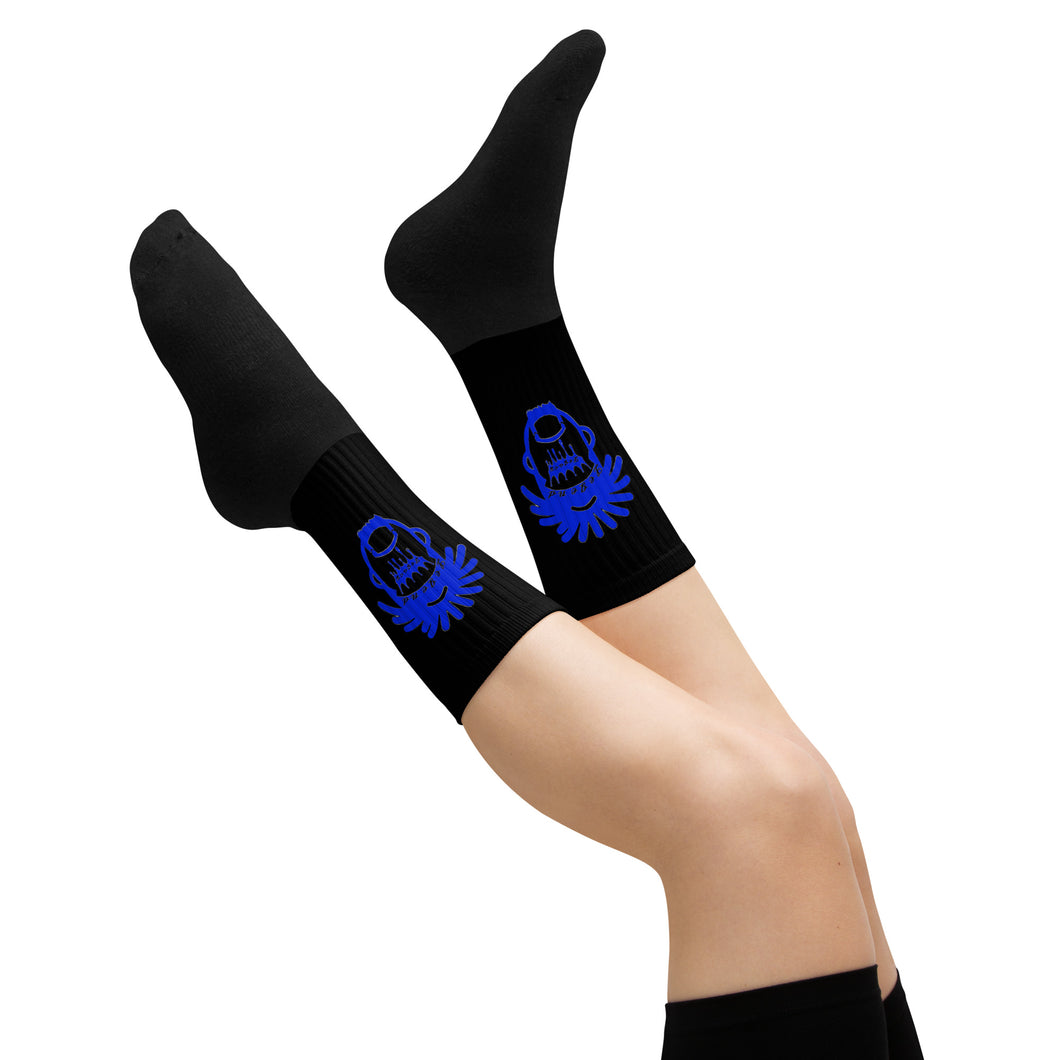 Legend Legacy Black & Royal Blue Socks