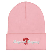 Load image into Gallery viewer, Legend Legacy Red &amp; White Cuffed Beanie
