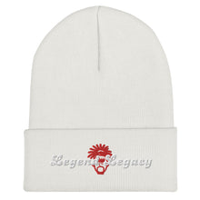 Load image into Gallery viewer, Legend Legacy Red &amp; White Cuffed Beanie
